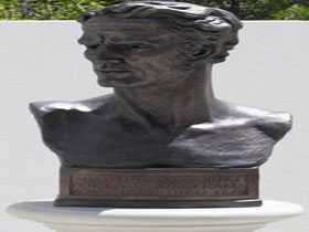 Adam Lindsay Gordon Bronze Bust - Lennox Head Accommodation 0