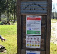 Dog on the Tucker Box Recreational Trail - Lennox Head Accommodation