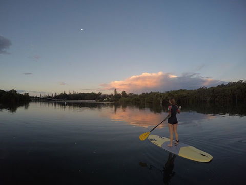 Paddleboard At Back Creek South West Rocks - Lennox Head Accommodation 1