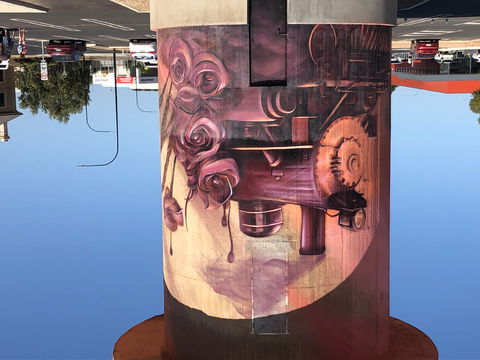 Kadina Water Tower Mural - Lennox Head Accommodation 2