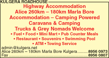 Kulgera Roadhouse - Lennox Head Accommodation 1