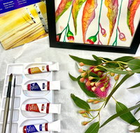 Watercolour Paint  Sip Class Eucalyptus Leaves