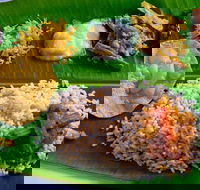 Babaji's Big Fat Keralan banana leaf feast - Lennox Head Accommodation