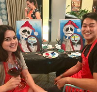 Paint and Sip Class Christmas in July