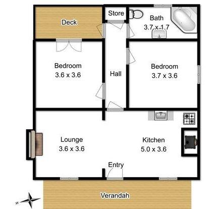 Kerrellie Cottages 2, 4 & 8 Reid Street - Lennox Head Accommodation 12