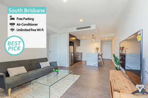 South Brisbane Kozy 1Bed APT + FREE Parking QSB001 - Lennox Head Accommodation 0